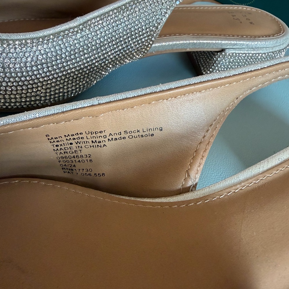 Target New Day Champagne Crystal Slingback Flats - Picture 4 of 7